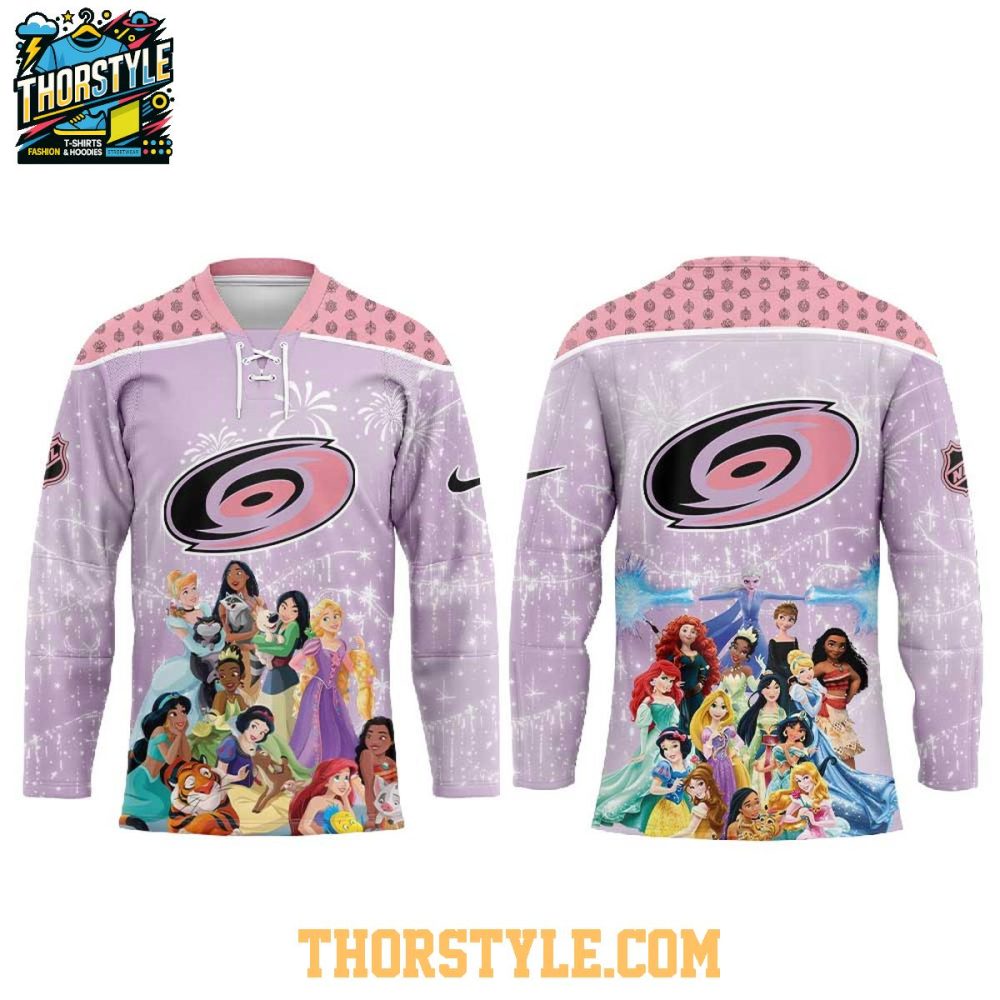 Carolina Hurricanes Disney Princess Game Night 2026 Personalized Hockey Jersey