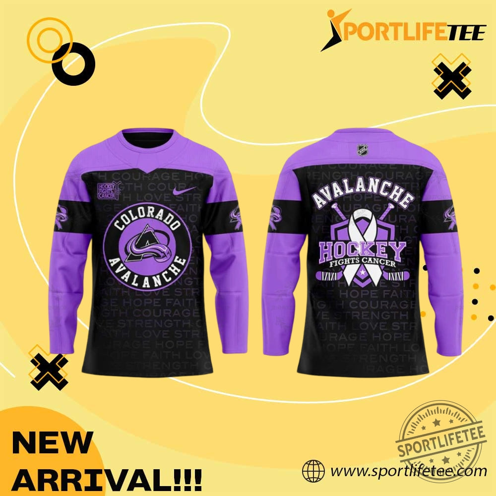 Colorado Avalanche Fights Cancer 2026 Hockey Jersey