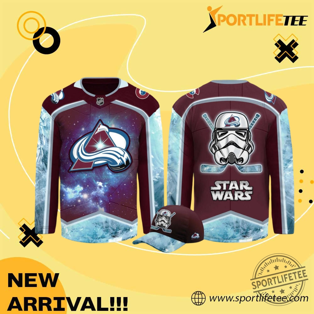 Colorado Avalanche Star Wars Night 2026 Icy Game Hockey Jersey