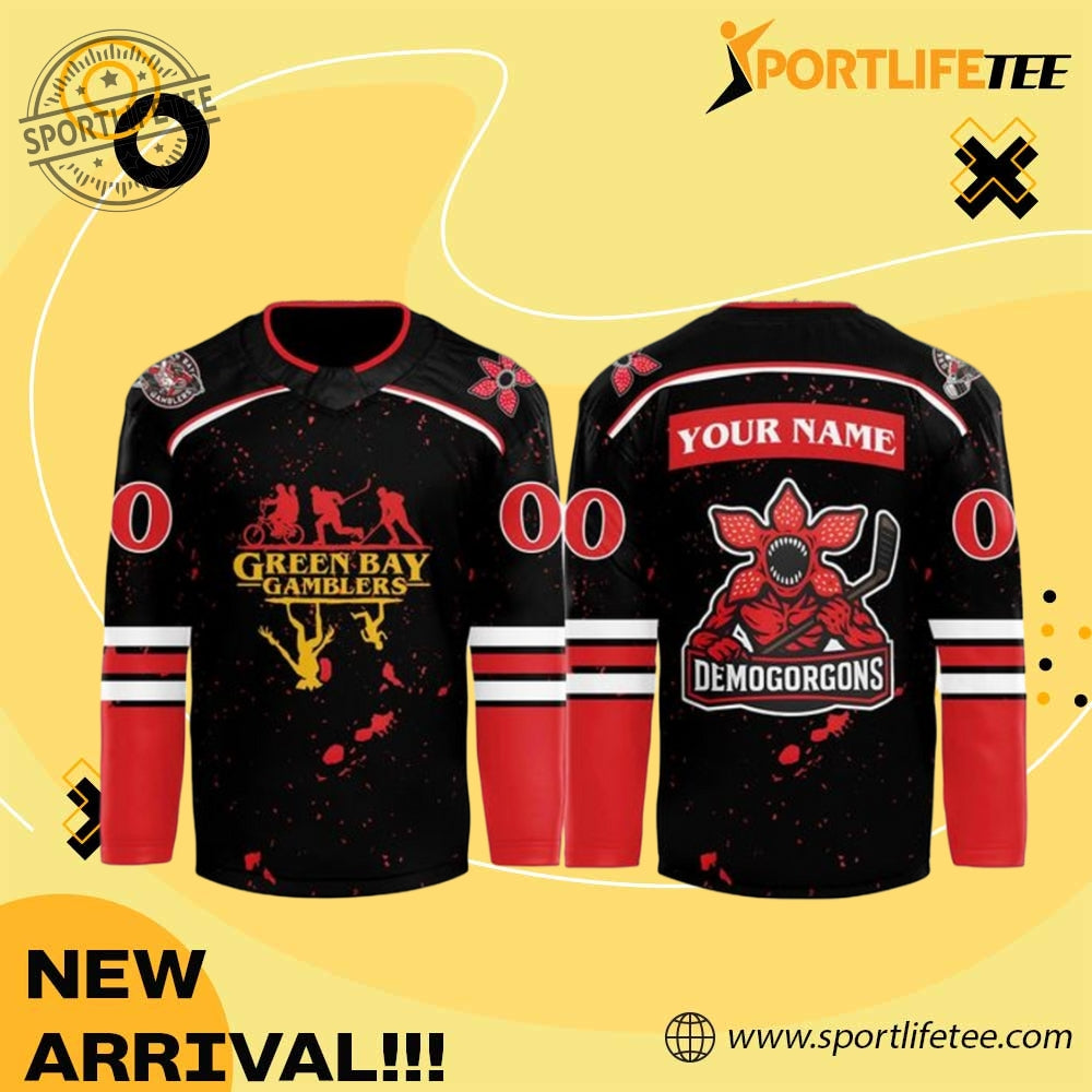 Green Bay Gamblers X Stranger Things Hockey Jersey 2025