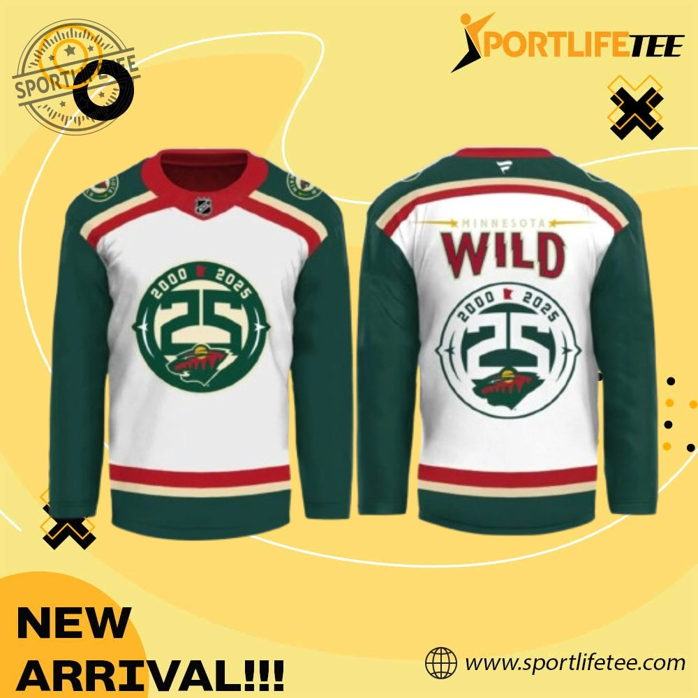 Minnesota Wild 25Th Anniversary Heritage Hockey Jersey