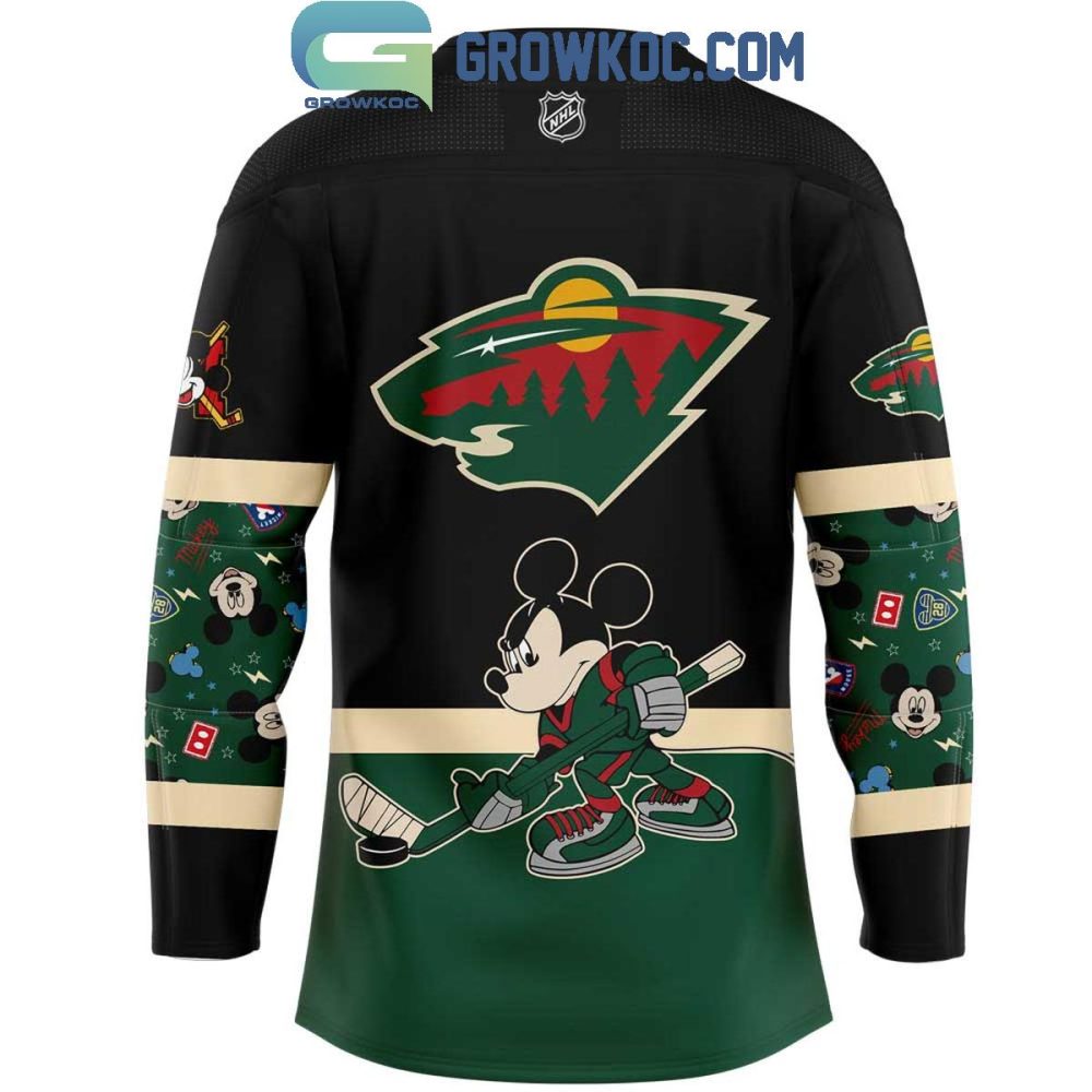 Minnesota Wild Mickey And Friends Hockey Jersey