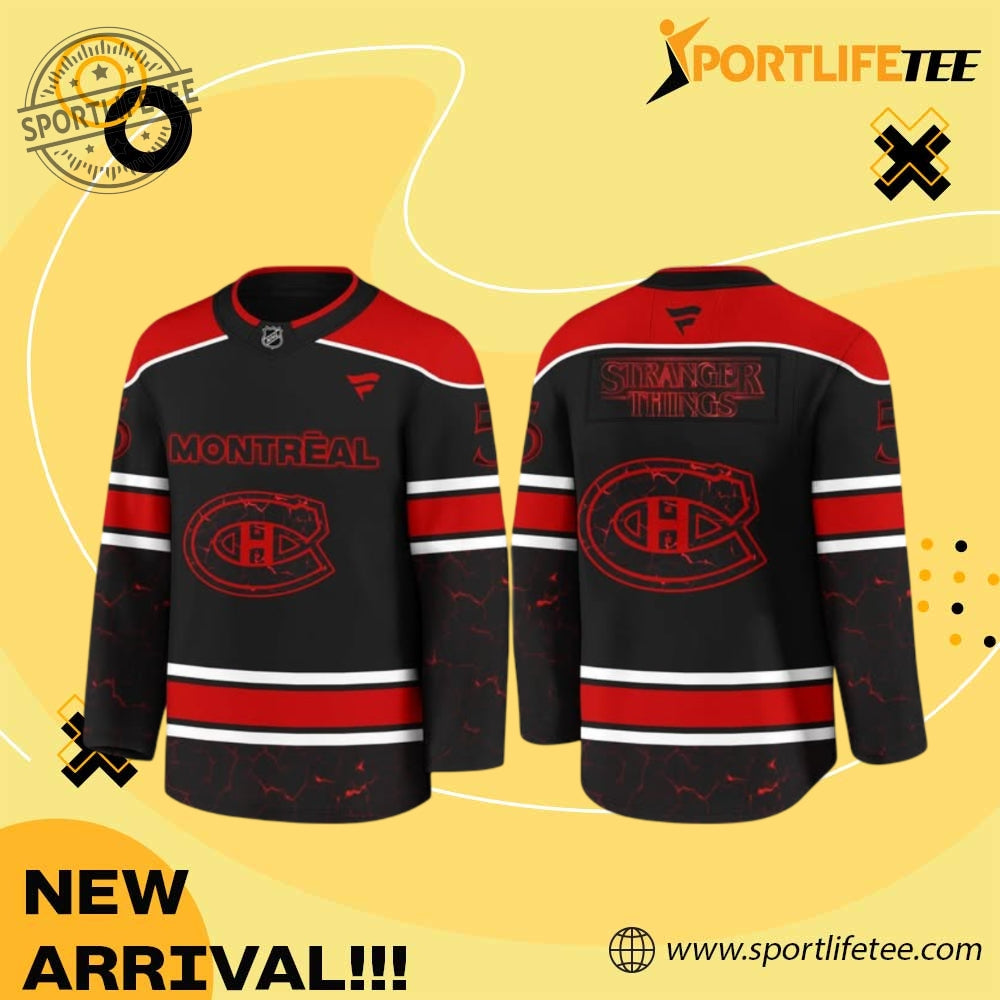Montreal Canadiens X Stranger Things Hockey Jersey 2025