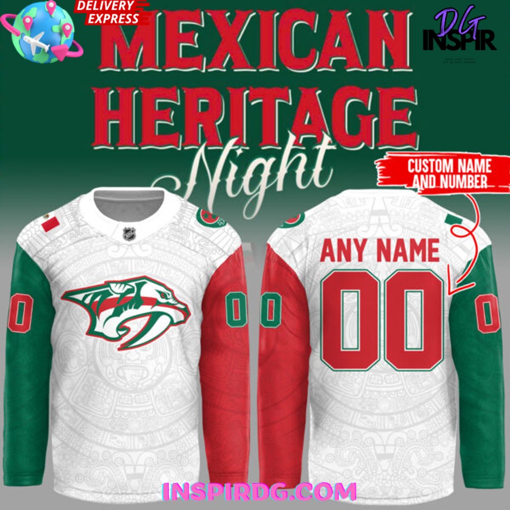 Nashville Predators Mexican Heritage Night 2025 Hockey Jersey