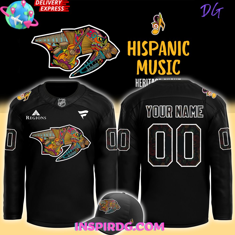 Nashville Predators X Hispanic Music Heritage Night 2024 Hockey Jersey
