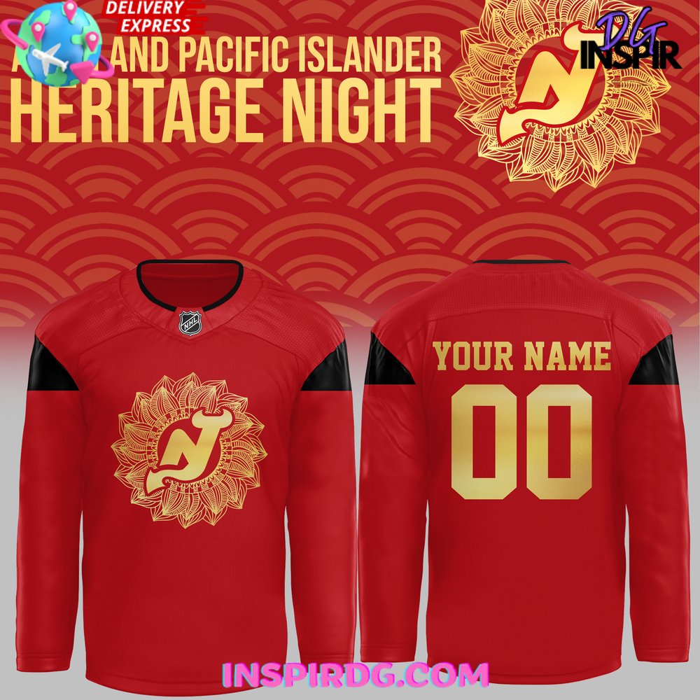 New Jersey Devils Asian And Pacific Islander Heritage Night 2025 Red Hockey Jersey