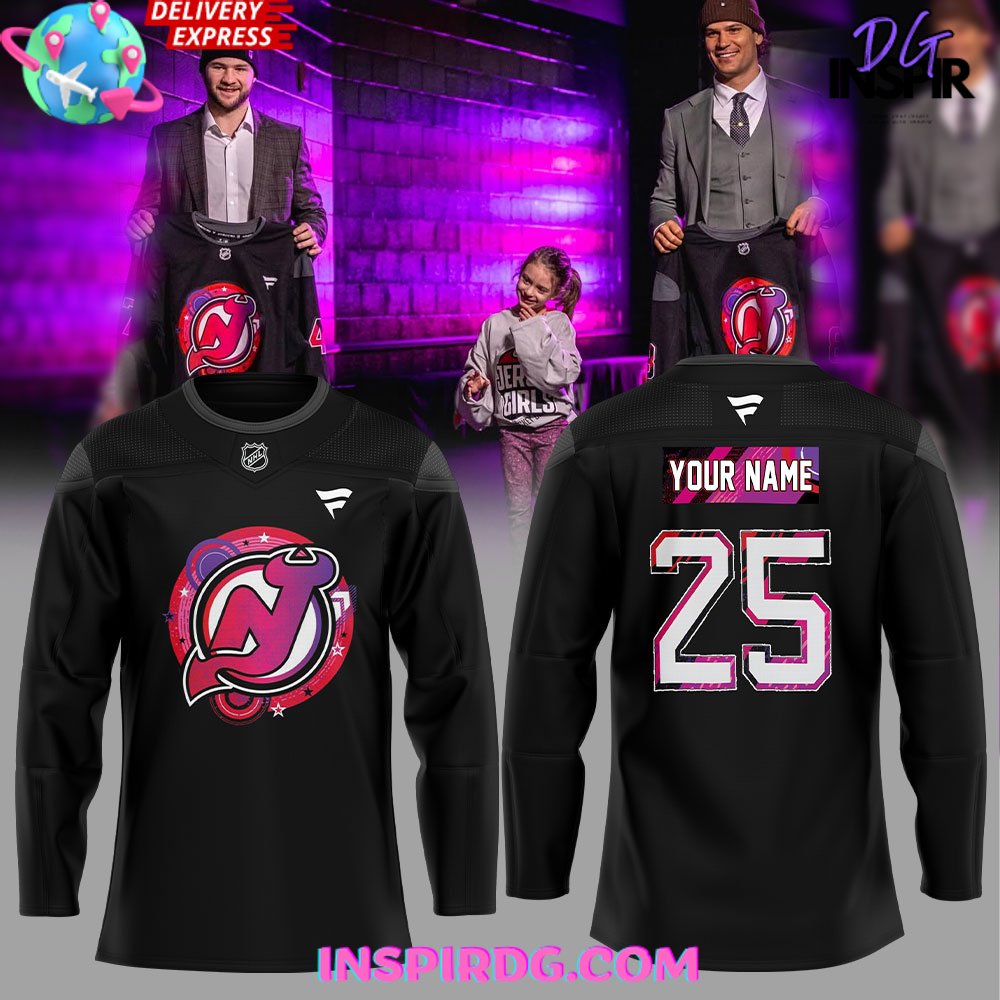 New Jersey Devils Reimagining Of 90S Sport Style Hockey Jersey