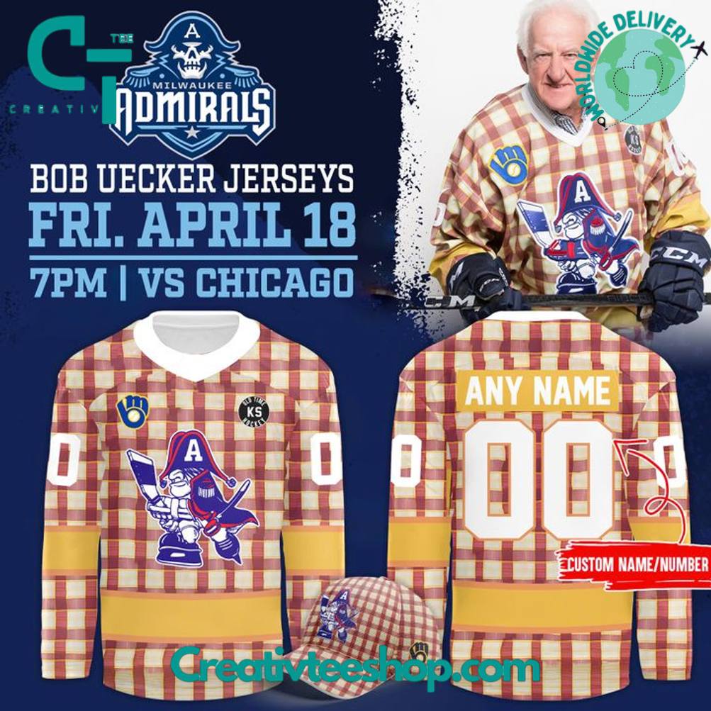Milwaukee Admirals X Bob Uecker Limited Edition 2025 Hockey Jersey