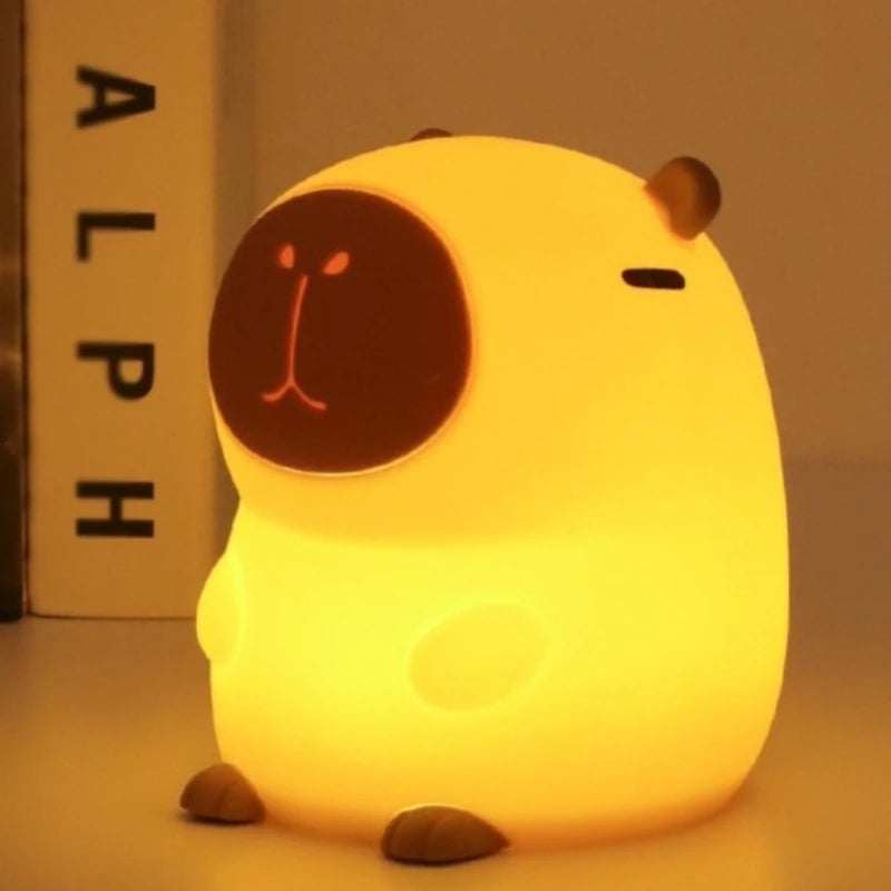 Kapibara Silicone Night Light Creative Atmosphere Light Birthday Gift Christmas Gift Pat Light
