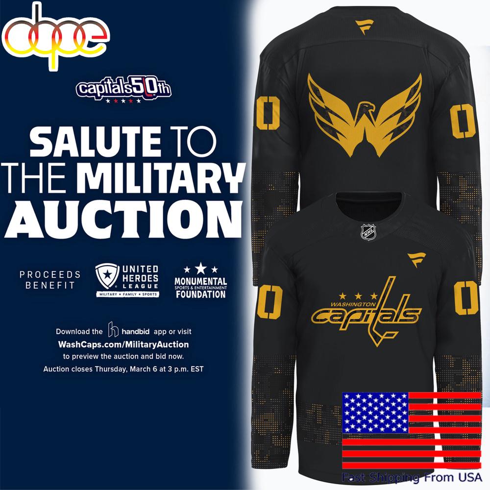 Limited Edition Washington Capitals Salute to Military Hockey Jersey