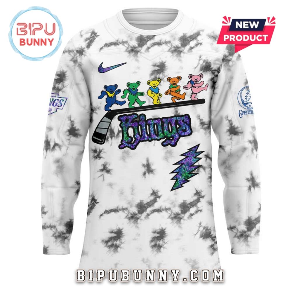 Los Angeles Kings Grateful Dead Night Hockey Jersey
