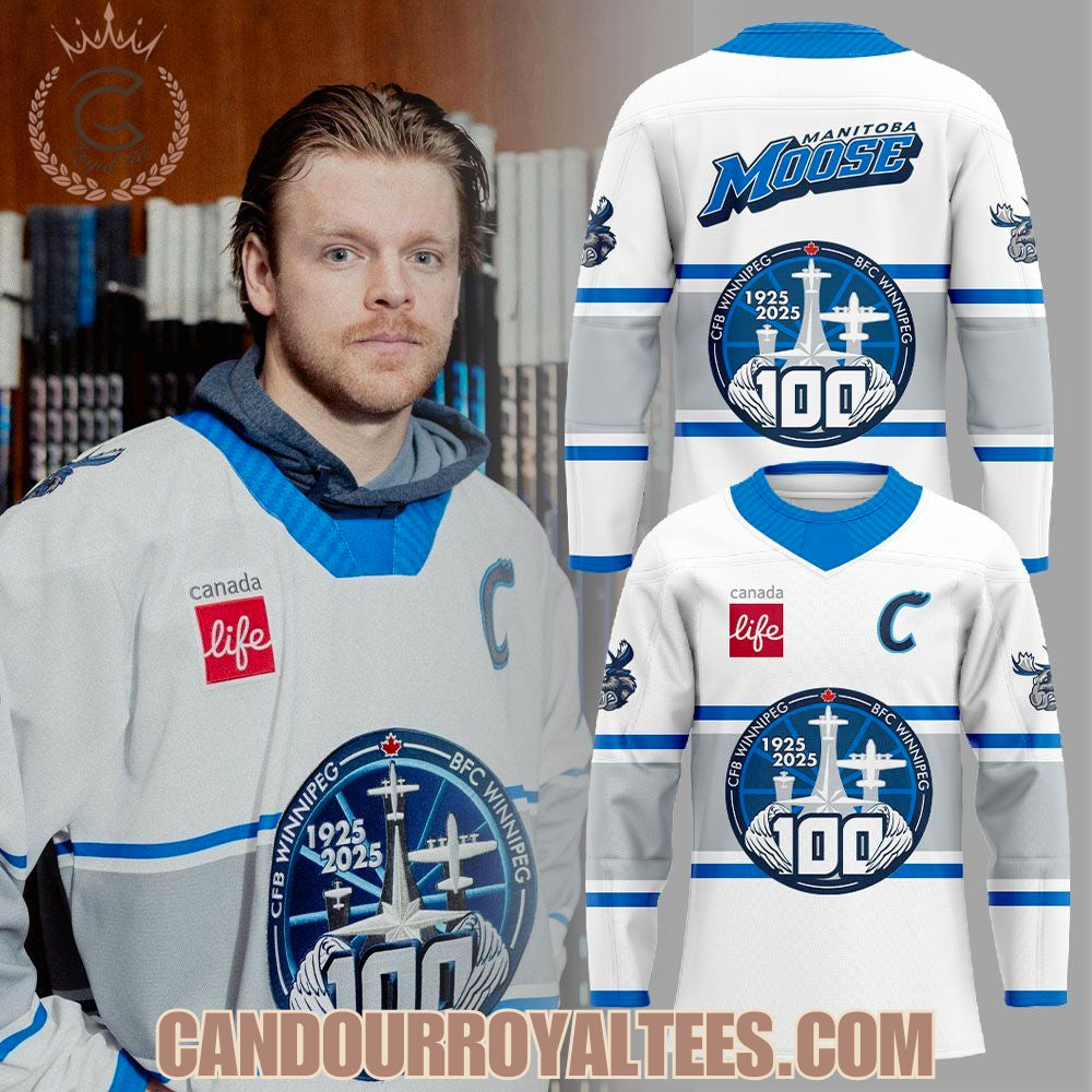 Manitoba Moose Cfb Winnipeg’S 100Th Anniversary Hockey Jersey